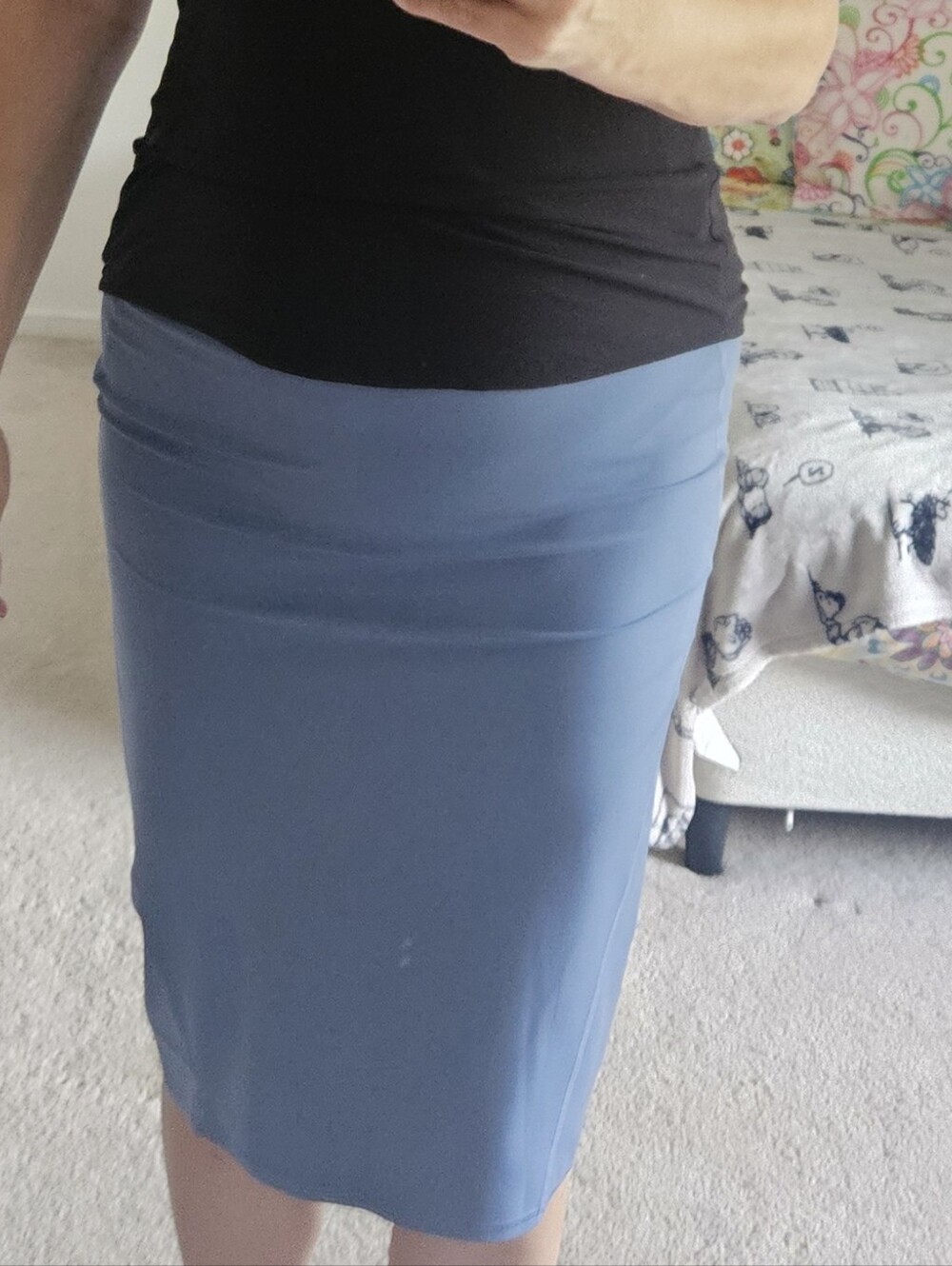 lululemon athletica Dusty Blue Stretch Pencil Skirt, Size 8